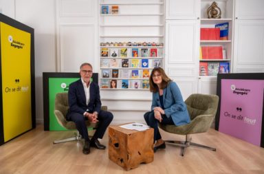 Samuel Tual sur le plateau TV de l'émicycle